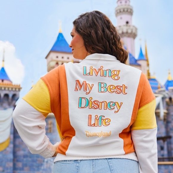 Disney Tops - Disneyland Quarter Zip “Living my best Disney Life”
